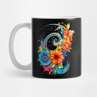 Fibonacci Sequence Fibonacci Floral Fibonacci Spiral Golden Ratio Mug